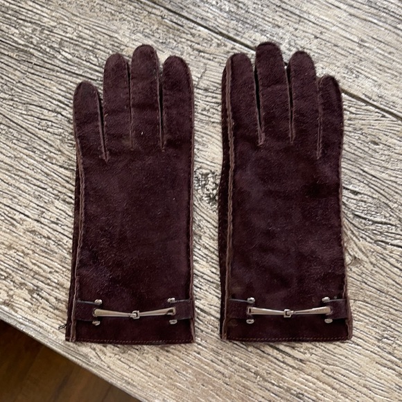 Gucci gloves for winter with fur inside - Picture 1 of 7
